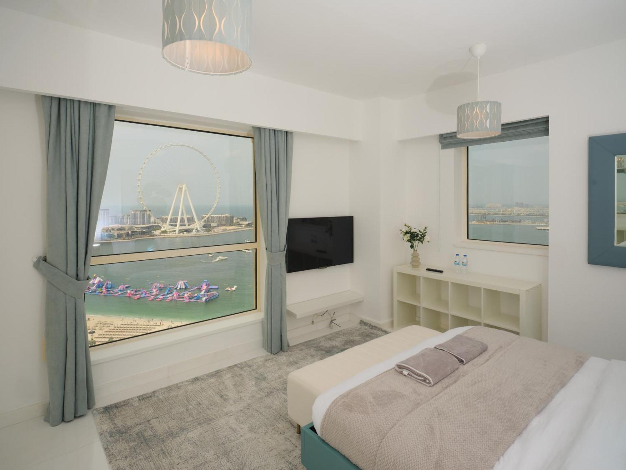 Jbr Beachfront Luxe Apartment All Rooms Sea Facing ดูไบ ภายนอก รูปภาพ