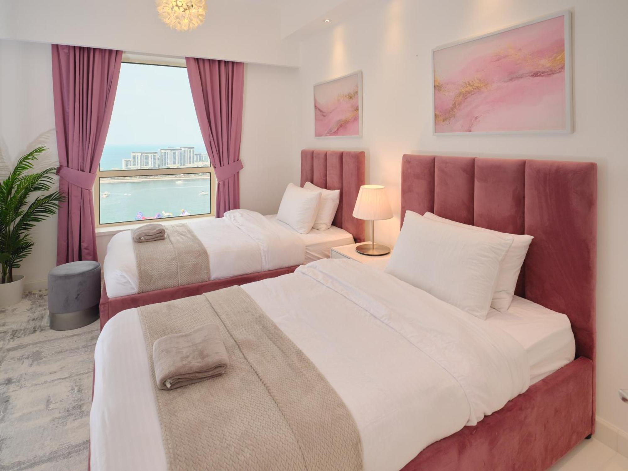 Jbr Beachfront Luxe Apartment All Rooms Sea Facing ดูไบ ภายนอก รูปภาพ