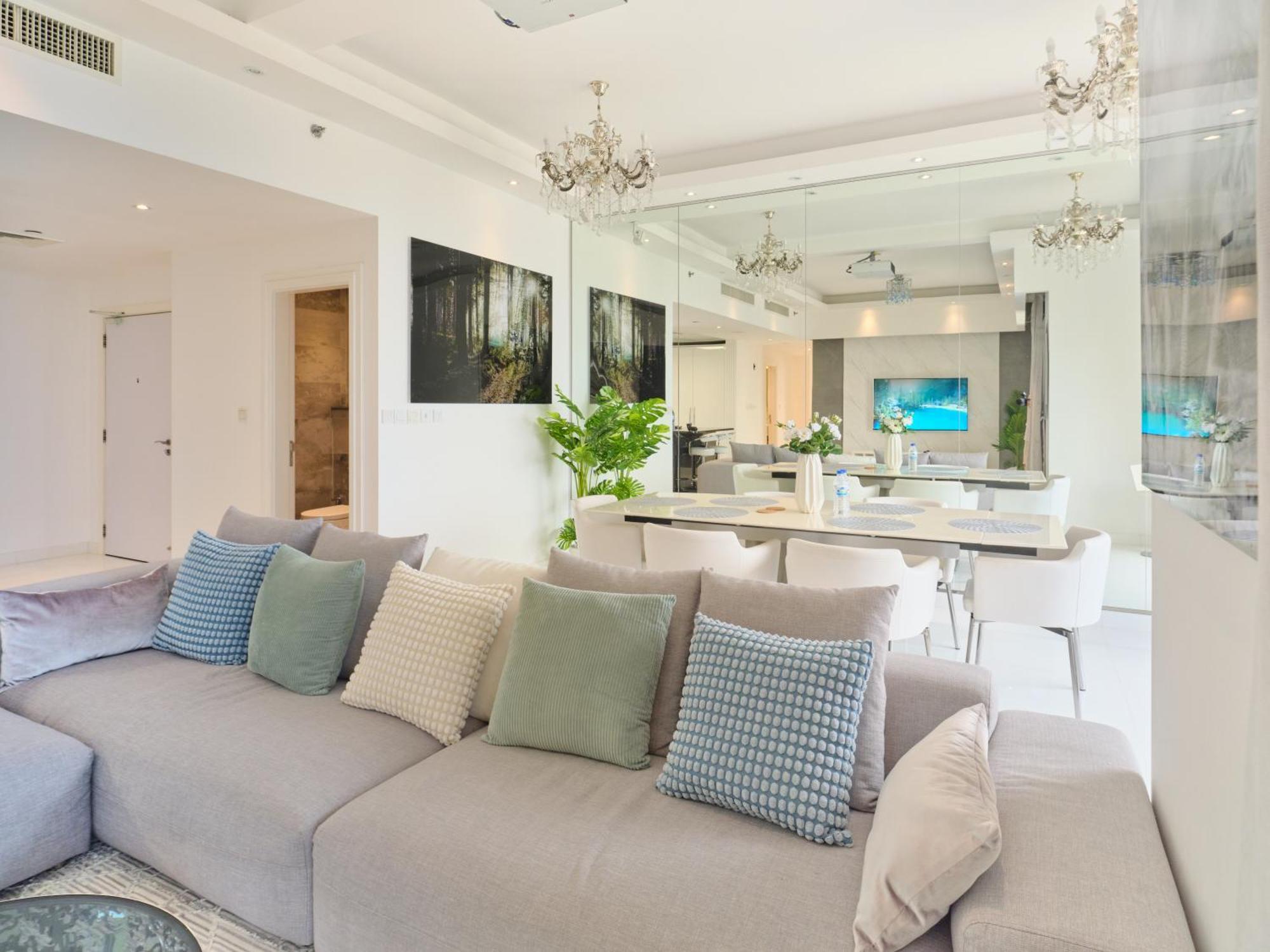 Jbr Beachfront Luxe Apartment All Rooms Sea Facing ดูไบ ภายนอก รูปภาพ